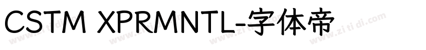 CSTM XPRMNTL字体转换